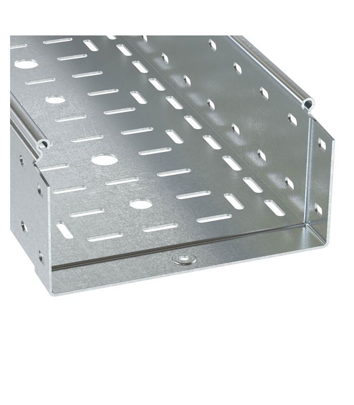 Короб/лоток перфорований 100х100 довжина 3000 мм товщина 1,5 мм, цинк-ламельний