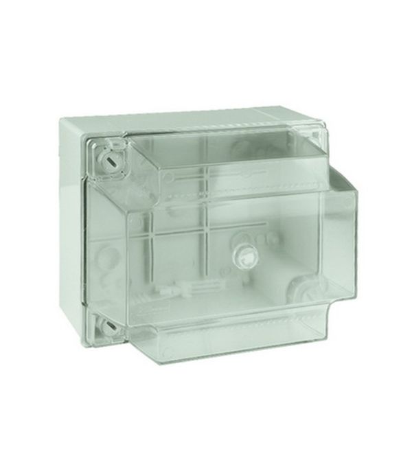 Коробка відгалуж. з гладкими стінками, прозора кришка, IP56, 150х110х135мм