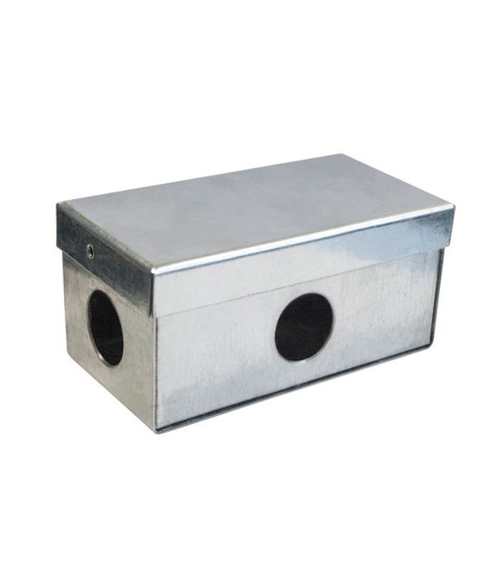 Коробка протяжна оцинкована, 4 отвори, д.32 мм. IP54 100х50х44 мм