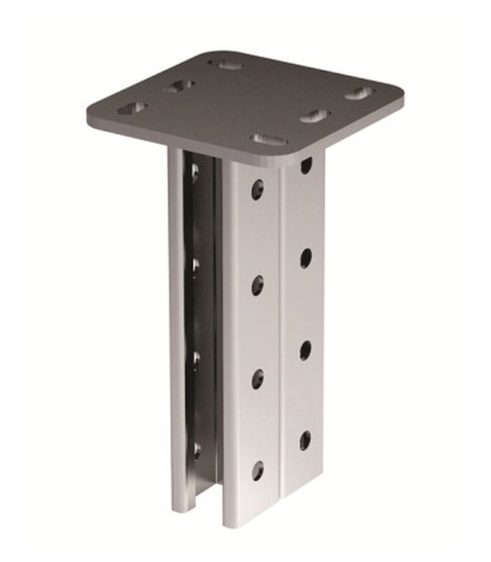 Вертикальний підвіс подвійний 41х41, довжина 2900 мм, гаряче цинкування після виготовлення (HDZ)