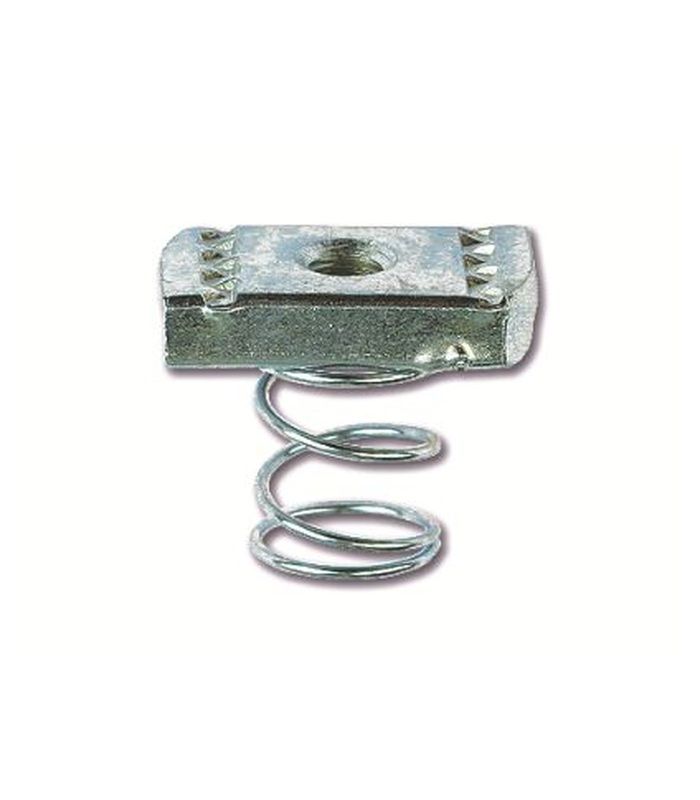 Гайка для підвісу профілю (з подовженою пружиною) М8х35, цинк-ламельна