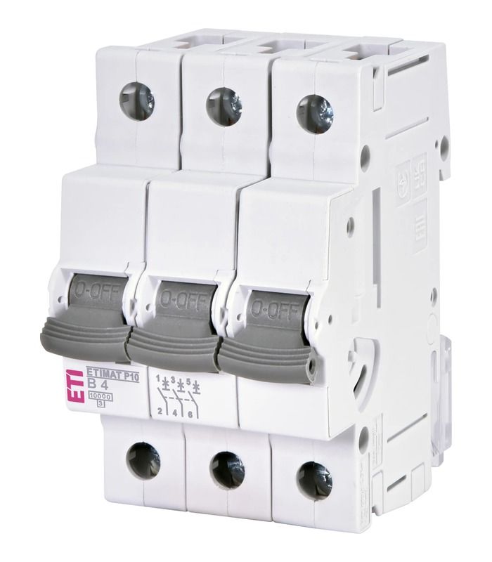 Авт. вимикач ETIMAT P10 3p B  4A (10kA)