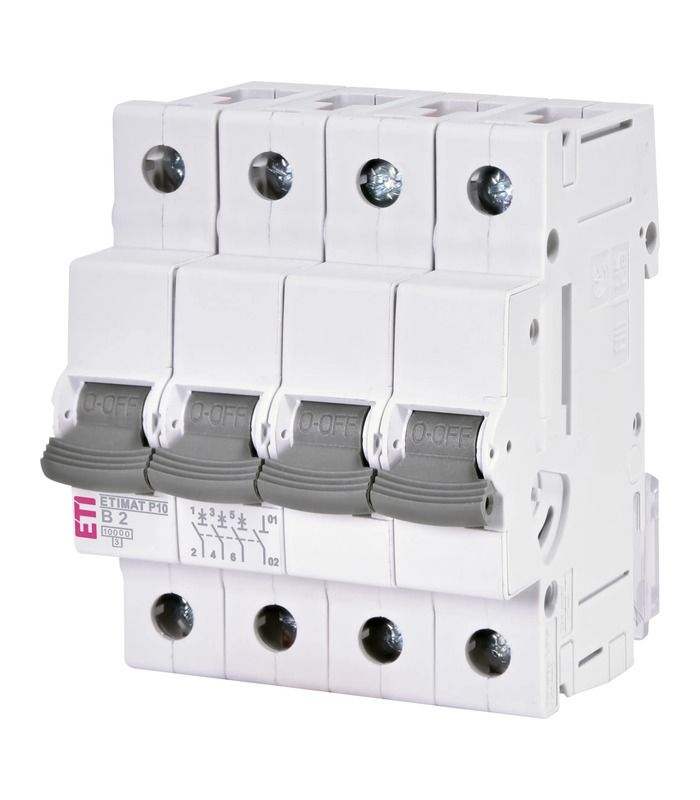 Авт. вимикач ETIMAT P10 3p+N B  2A (10kA)