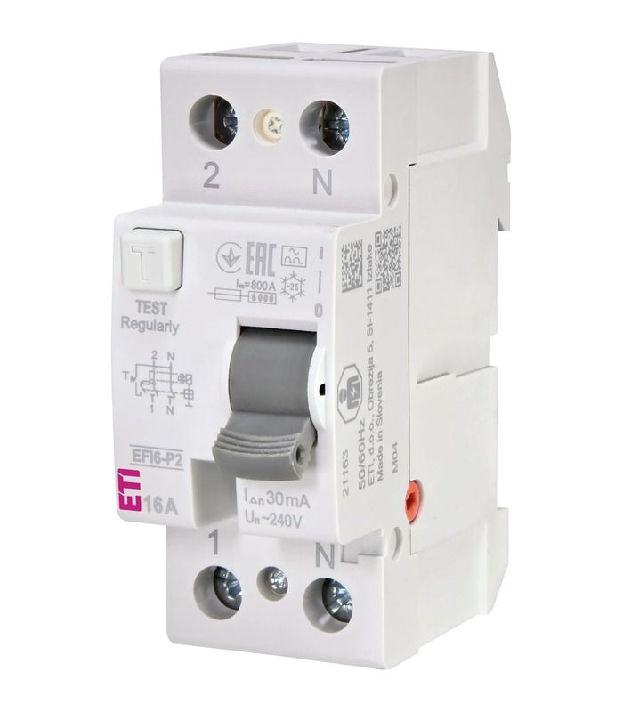Реле диференційне (ПЗВ) 2р EFI6-P2 16/0,03 тип A (6kA)