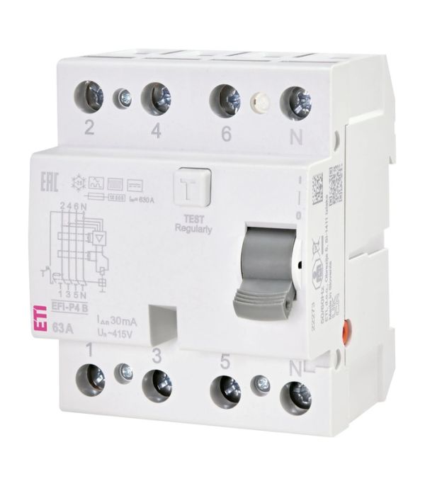 Реле диференційне (ПЗВ) EFI-P4 B 40/0,03 (10kA)