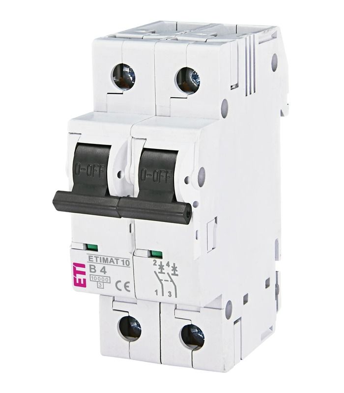 Авт. вимикач ETIMAT 10 2p B 4А (10kA)