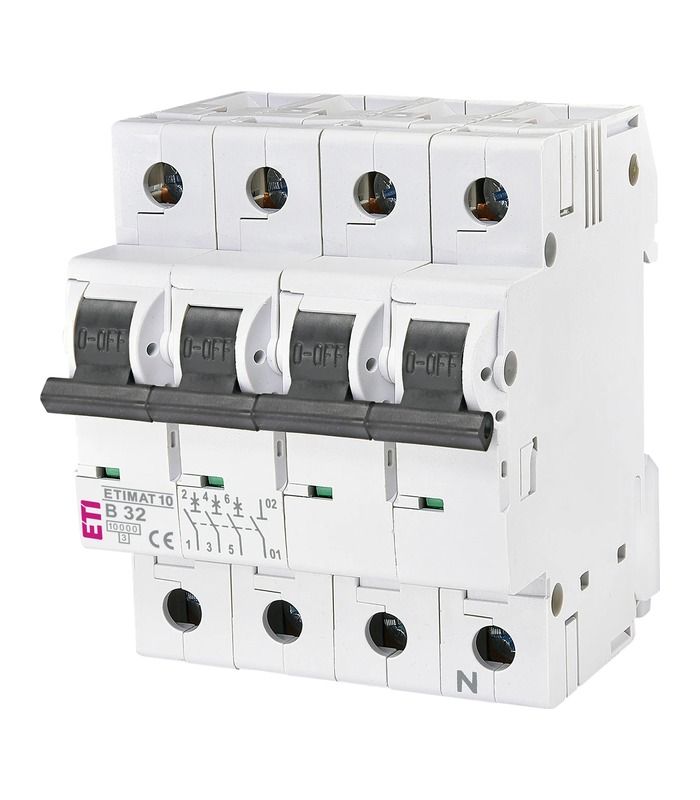 Авт. вимикач ETIMAT 10 3p+N B 32A (10kA)