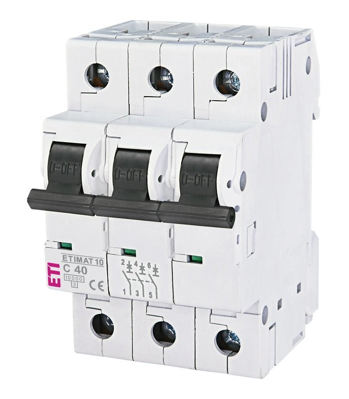 Авт. вимикач ETIMAT 10  3p C 40А (10 kA)