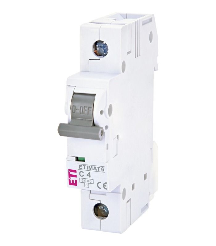 Авт. вимикач ETIMAT 6 1p C 4A (6kA)