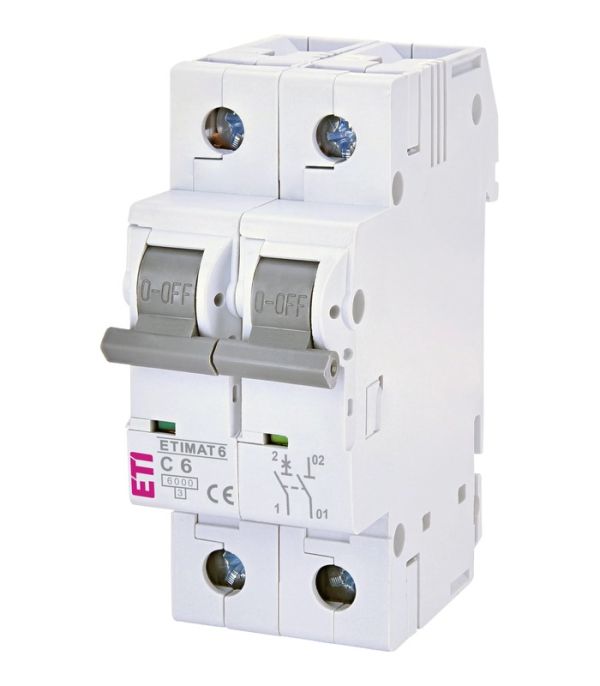 Авт. вимикач ETIMAT 6 1p+N C 6А (6 kA)