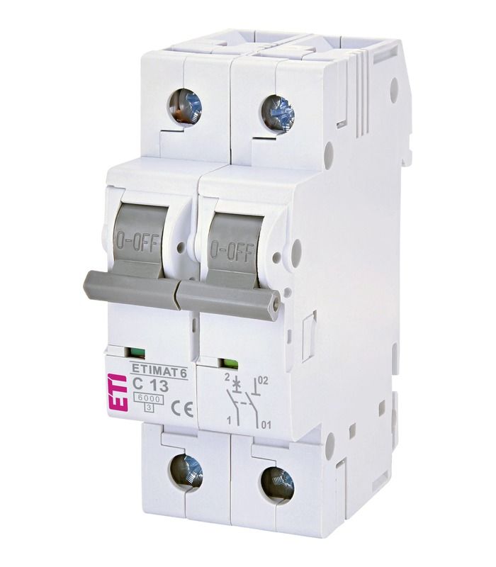 Авт. вимикач ETIMAT 6 1p+N C 13А (6 kA)