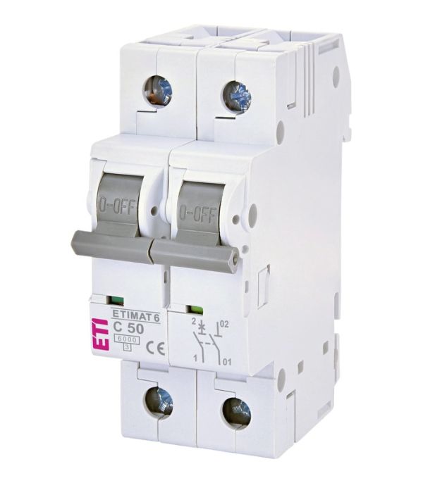 Авт. вимикач ETIMAT 6 1p+N C 50А (6 kA)
