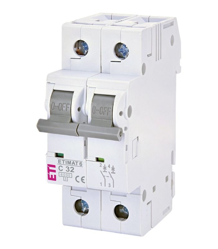 Авт. вимикач ETIMAT 6 2p C 32А (6 kA)