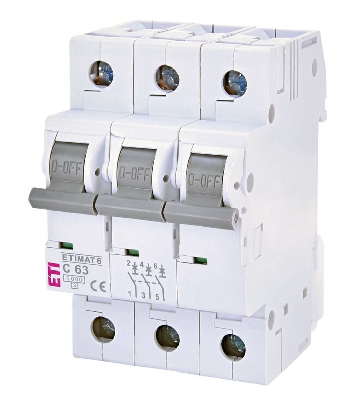 Авт. вимикач ETIMAT 6 3p C 63А (6 kA)