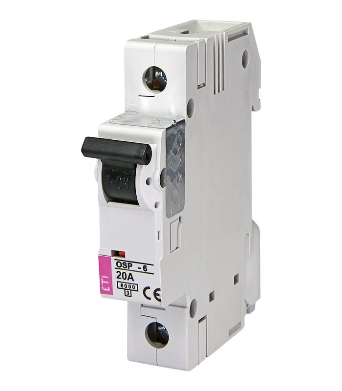 Обмежувач струму  OSP-6 20A 1p (6kA)