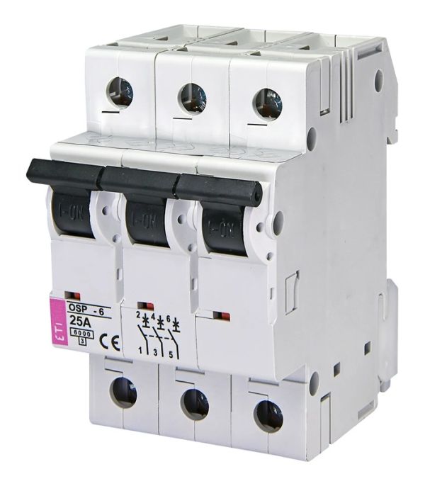 Обмежувач струму  OSP-6 25A 3p (6kA)