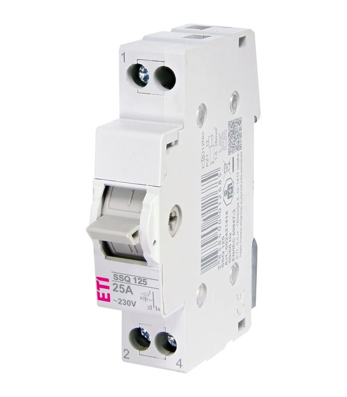 Перемикач навантаження SSQ 125 "1-0-2", 1p 25A