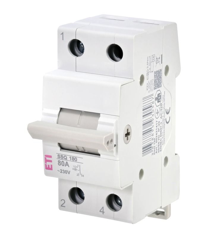 Перемикач навантаження SSQ 180 "1-0-2", 1p 80A