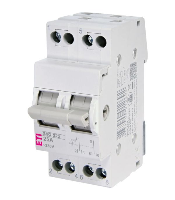 Перемикач навантаження SSQ 225 "1-0-2", 2p 25A
