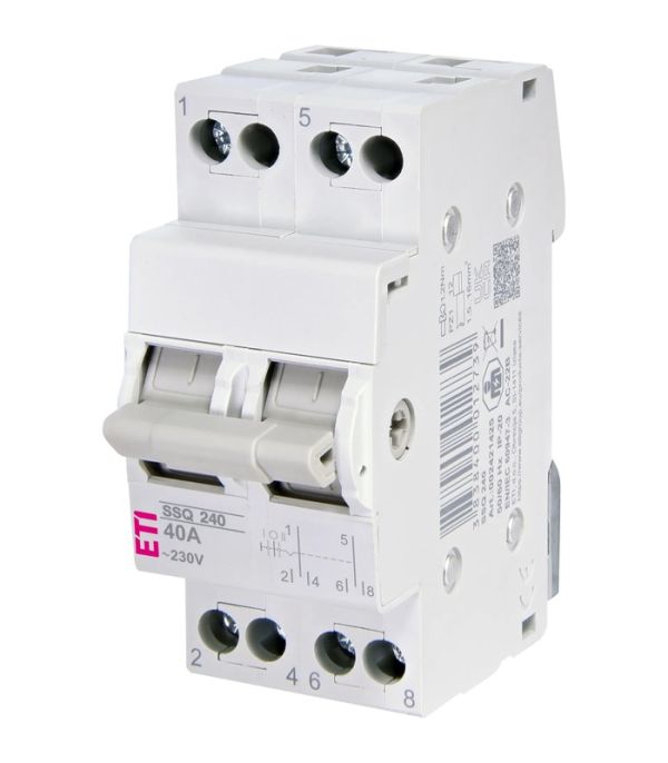 Перемикач навантаження SSQ 240 "1-0-2", 2p 40A
