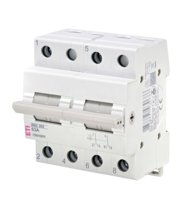 Перемикач навантаження SSQ 263 "1-0-2", 2p 63A