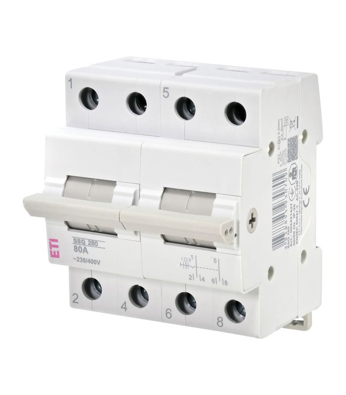 Перемикач навантаження SSQ 280 "1-0-2", 2p 80A