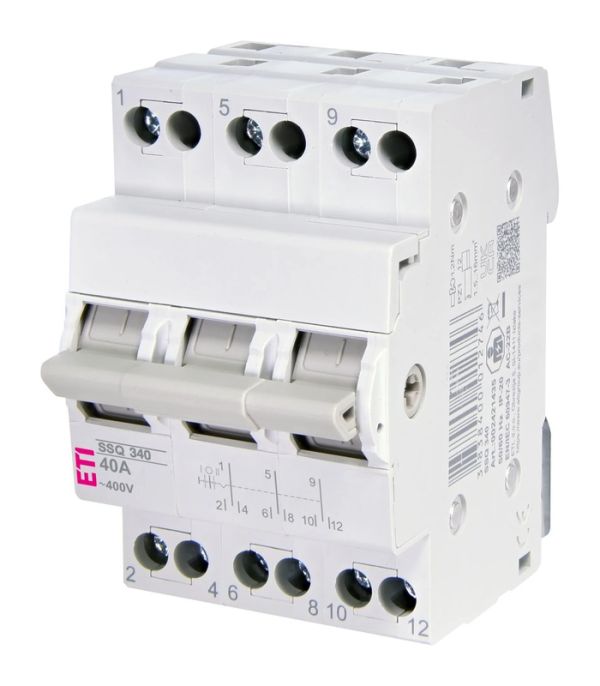 Перемикач навантаження SSQ 340 "1-0-2", 3p 40A