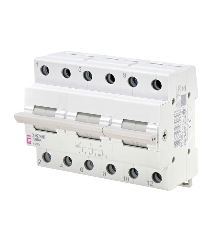 Перемикач навантаження SSQ 3100 "1-0-2", 3p 100A