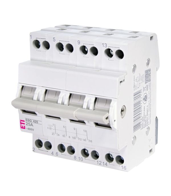 Перемикач навантаження SSQ 425 "1-0-2", 4p 25A
