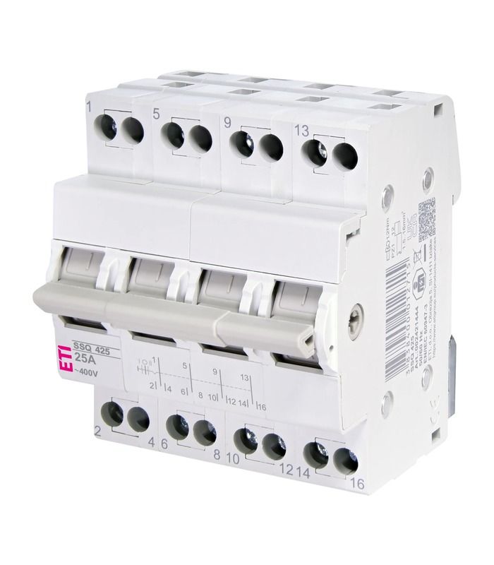 Перемикач навантаження SSQ 425 "1-0-2", 4p 25A