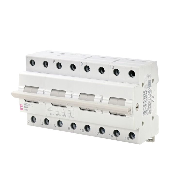 Перемикач навантаження SSQ 480 "1-0-2", 4p 80A