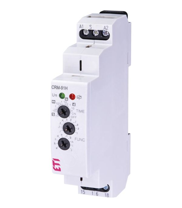 Багатофункціональне реле часу CRM-91H UNI 12-240V AC/DC (1x16A_AC1)
