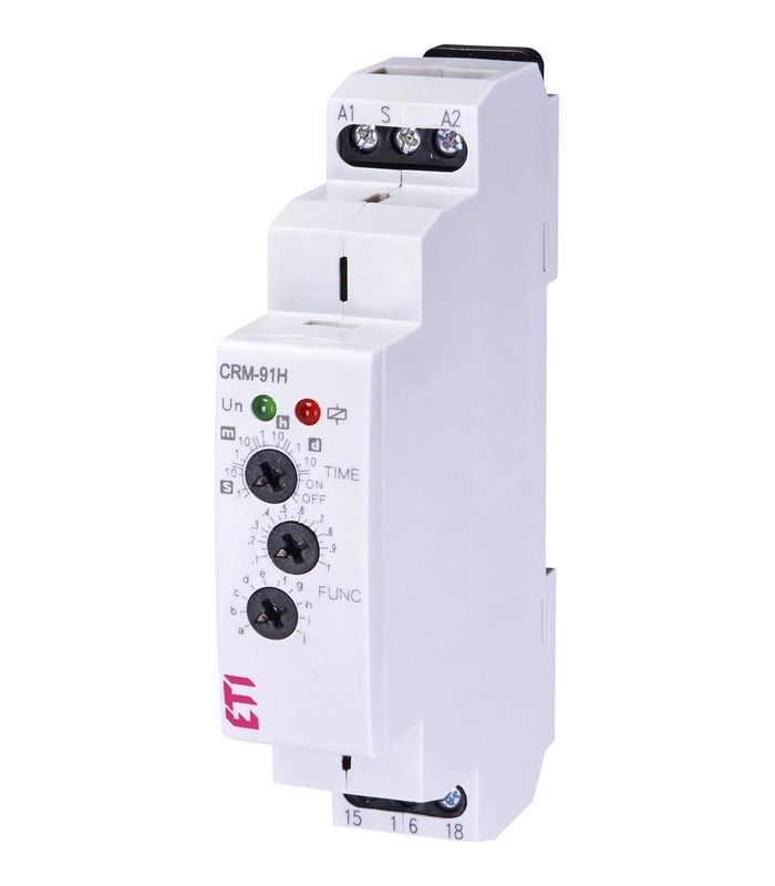Багатофункціональне реле часу CRM-91H UNI 12-240V AC/DC (1x16A_AC1)
