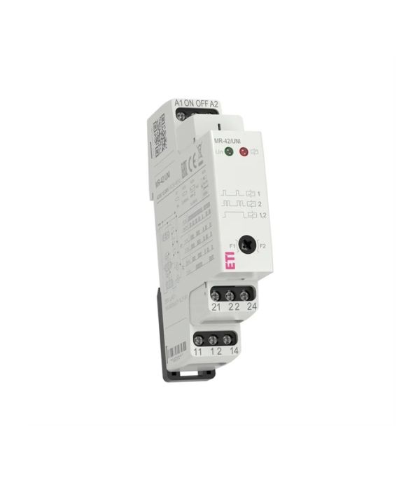 Імпульсне реле з функцією "пам'ять" MR-42 UNI  12-240V AC/DC (2x16A_AC1)