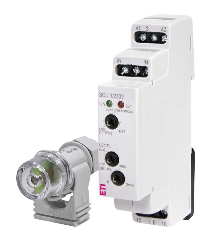 Сутінкове реле SOU-1 230V AC (1x16A_AC1)