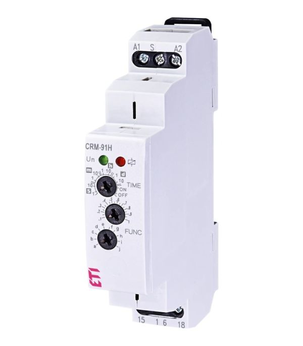 Багатофункціональне реле часу CRM-91H 230V (1x16A_AC1)