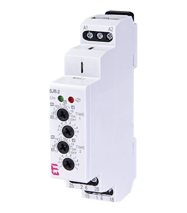 Дворівневе реле часу SJR-2 UNI 12-240 AC/DC (2x16A_AC1)