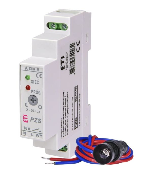 Сутінкове реле PZS 230V (1x16A_AC1)