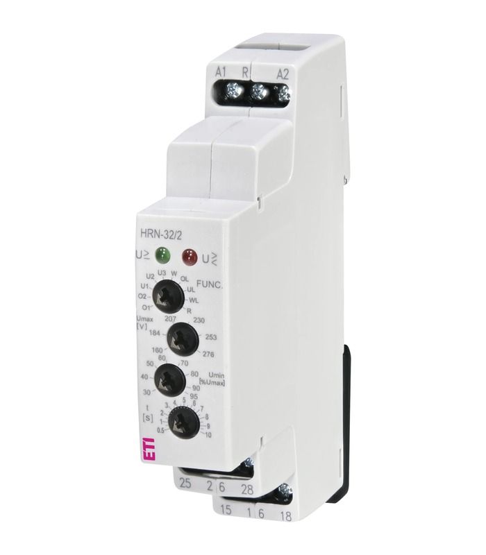 Реле контролю напруги HRN-32/2 (1F, 48-276V AC/DC, 2x16A_AC1)