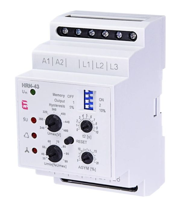 Реле контролю напруги HRN-43 UNI (3F, 2x16A_AC1)