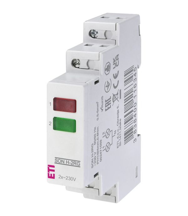 Індикатор наявності напруги SON H-2GR (2x кольоровий LED)
