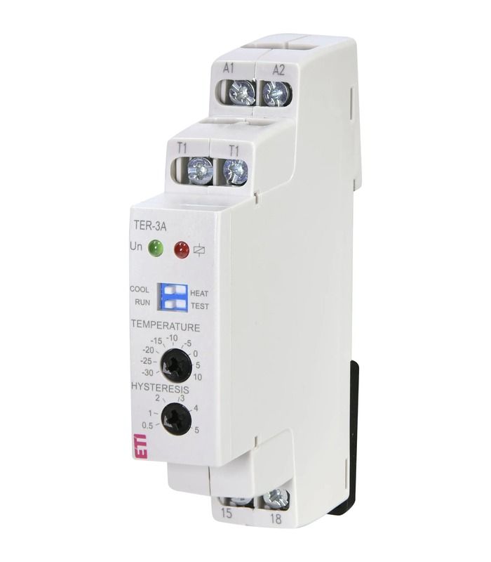 Термостат TER-3 А (-30...+10)  24-240 AC/DC (1x16A_AC1)