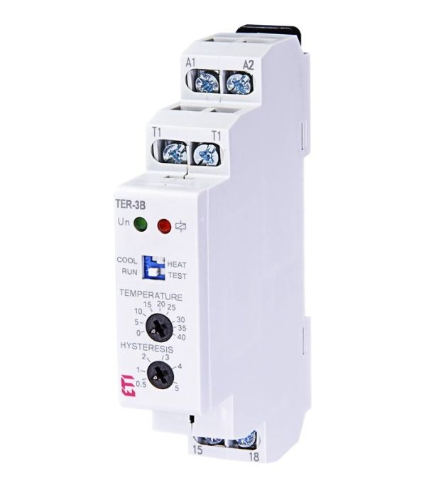 Термостат TER-3 В (0...+40)  24-240 AC/DC (1x16A_AC1)