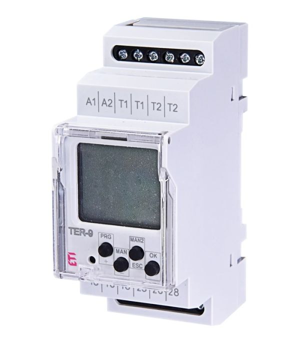 Багатофункціональний цифровий термостат+цифровий таймер TER-9 230V (2x8_AC1)
