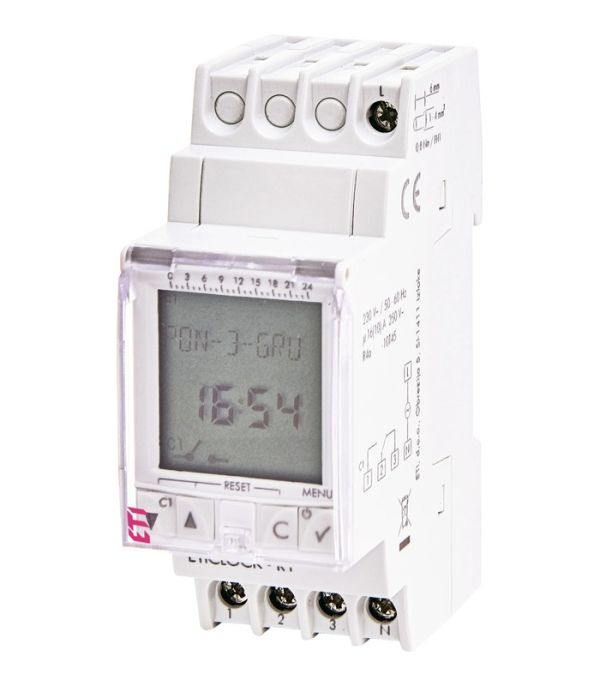 Цифровий таймер Eticlock-R1 230V (1x16A_AC1)