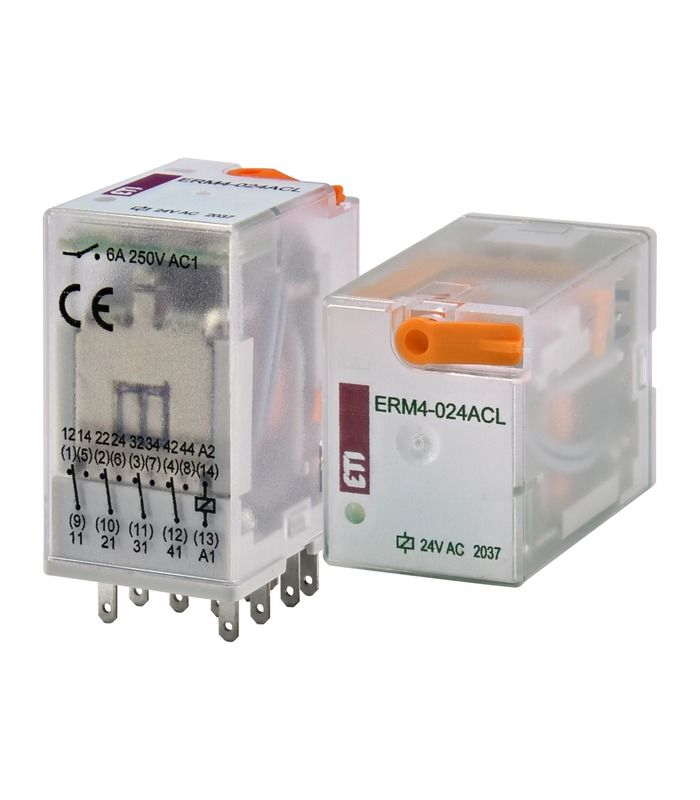 Реле електромеханічне ERM4-024ACL 4p