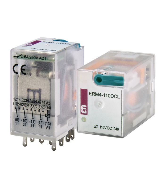 Реле електромеханічне ERM4-110 DCL 4p