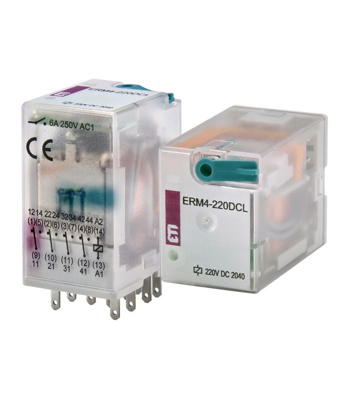 Реле електромеханічне ERM4-220 DCL 4p