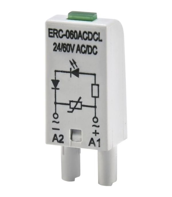 Додатковий модуль захисту/індикації ERC-060ACDCL (Uc= 24...60V AC/DC)