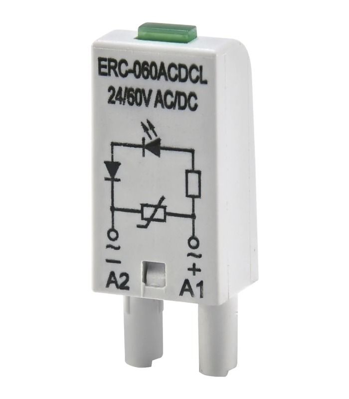 Додатковий модуль захисту/індикації ERC-060ACDCL (Uc= 24...60V AC/DC)